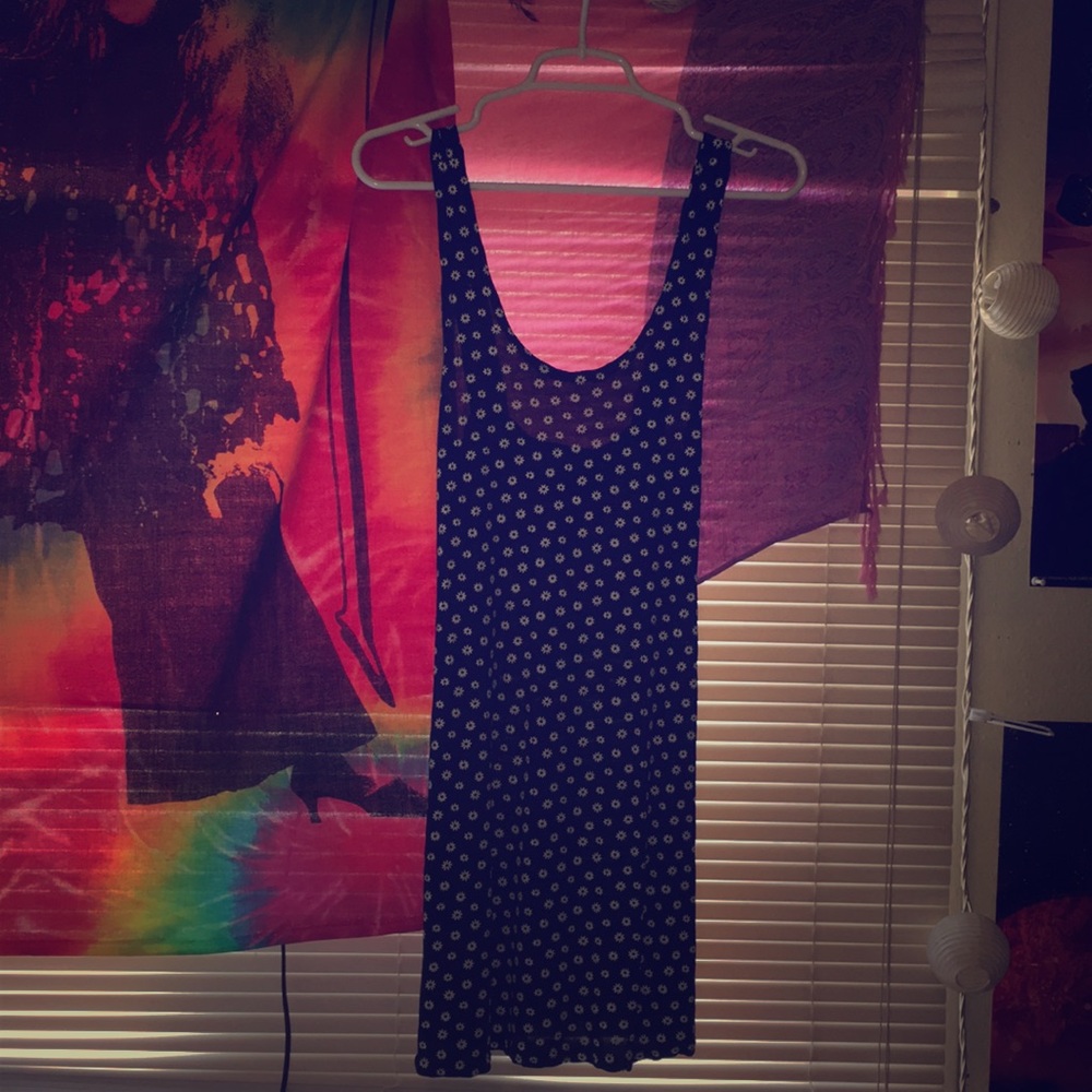 Black floral dress